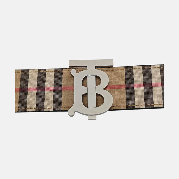 Coated Canvas Belt Beige