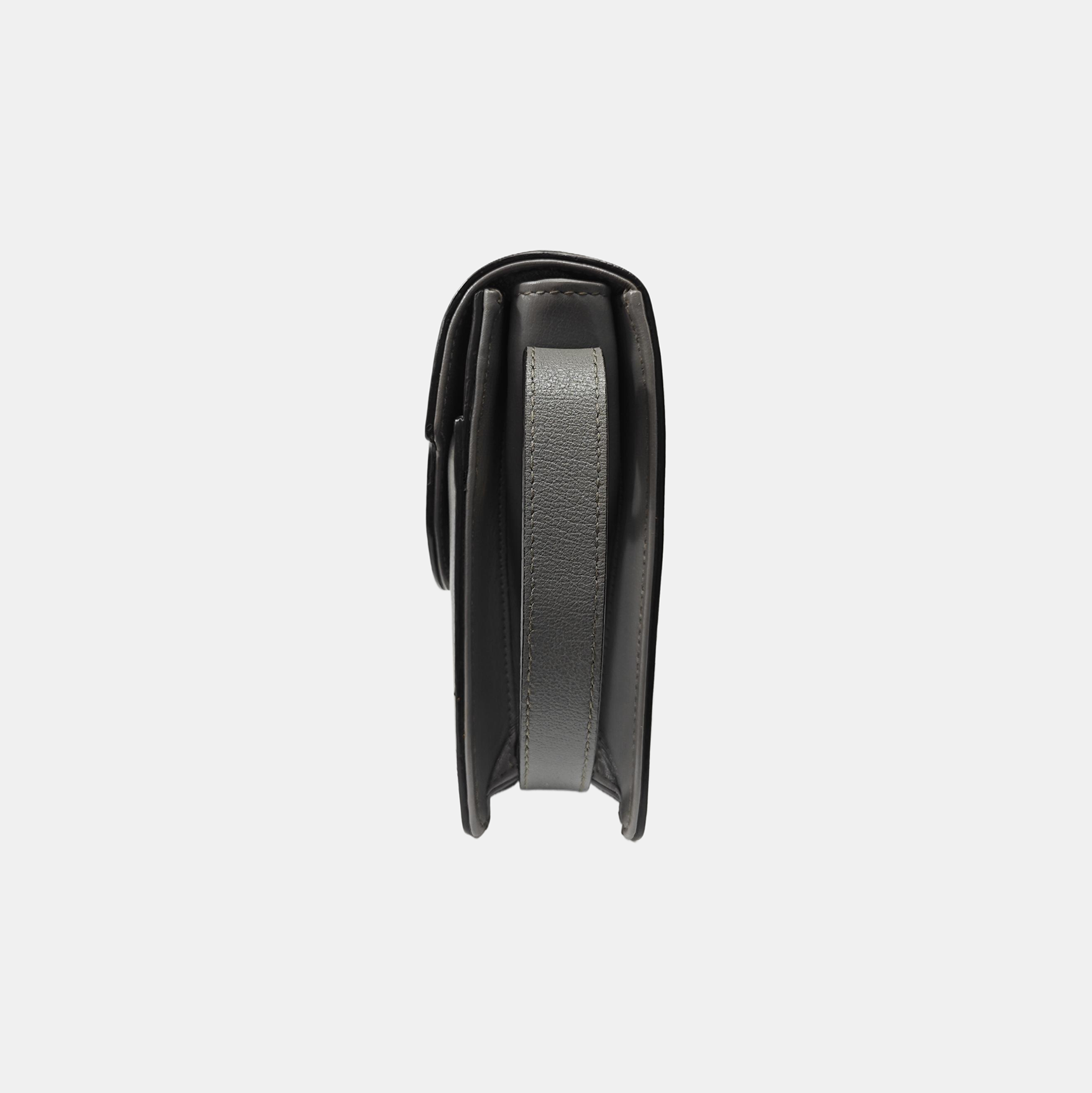 GG Ring Small Calfskin Gray