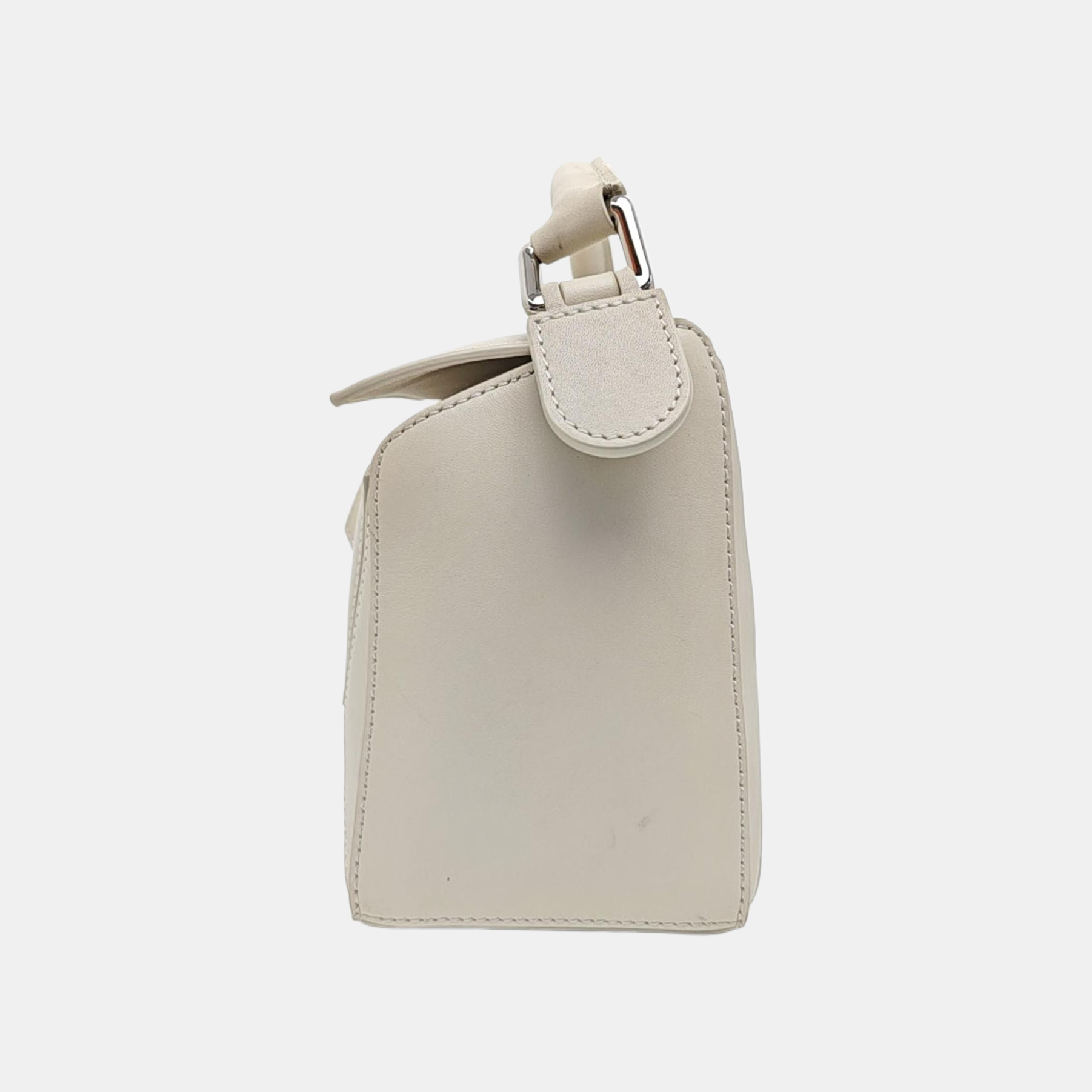 Puzzle Small Calfskin White