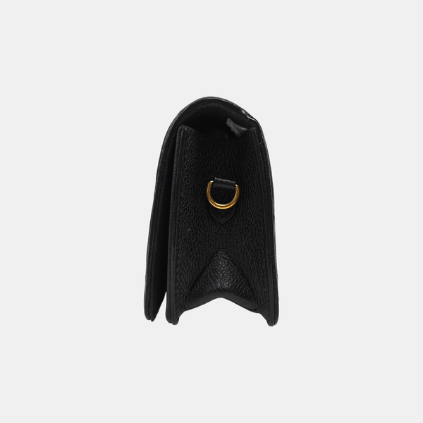 Lily Monogram Calfskin Black