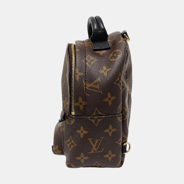 PALM SPRINGS Mini Monogram Coated Canvas Brown