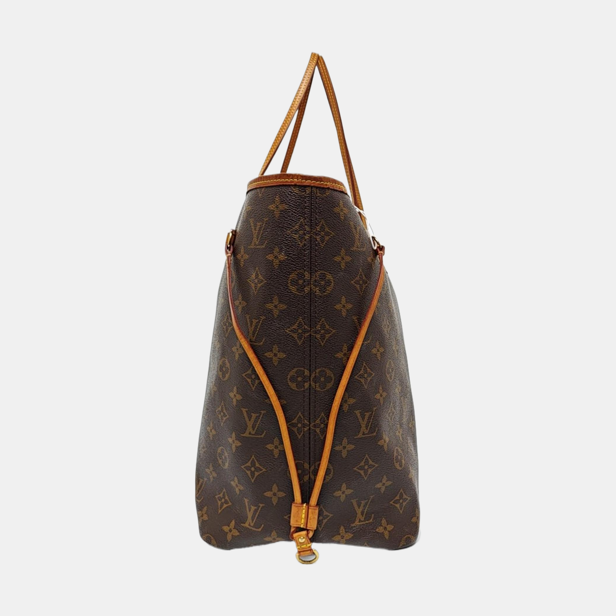 NEVERFULL GM Monogram Coated Canvas Brown