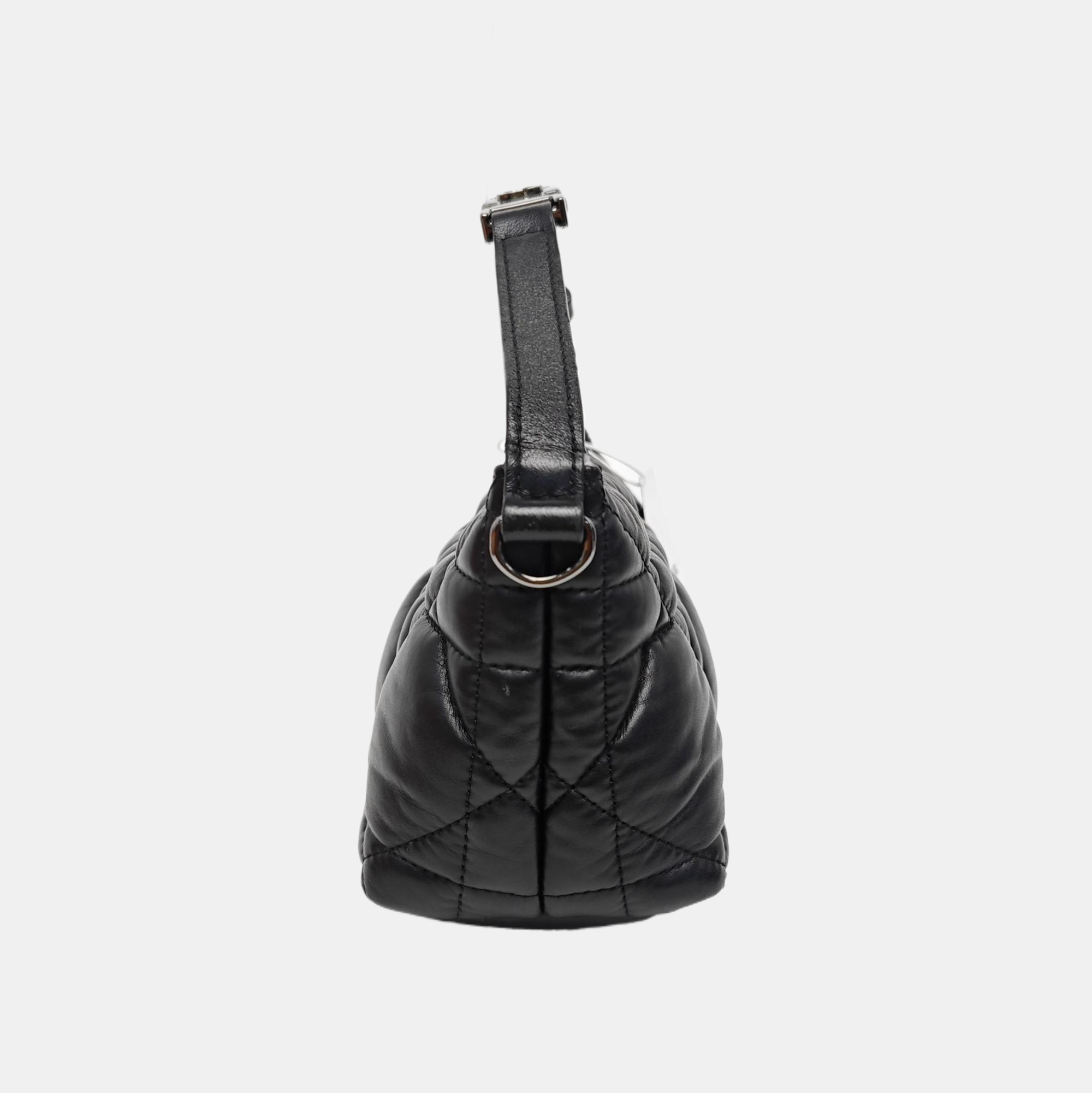 Diortravel Nomad Small Cannage Calfskin Black