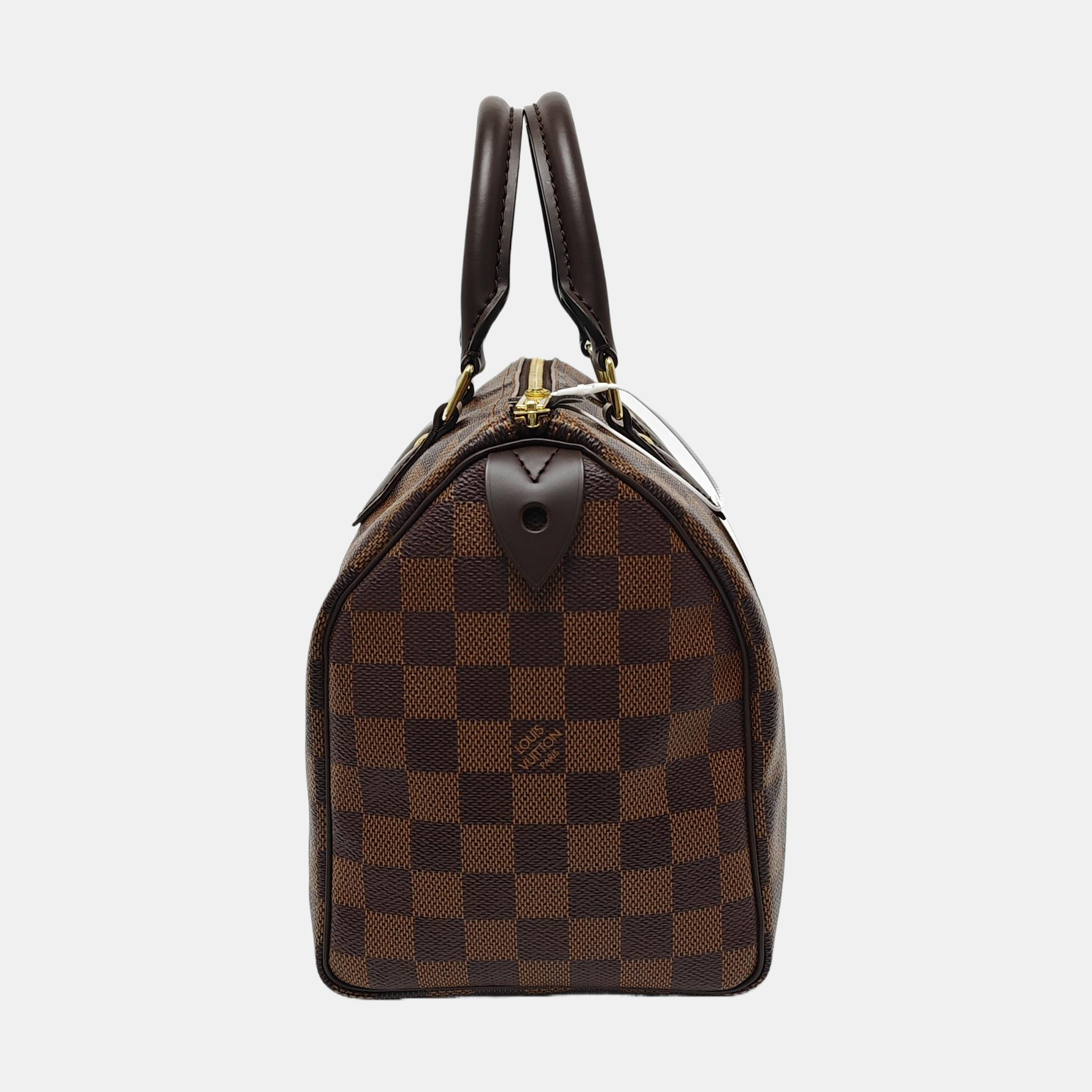 SPEEDY 25 Damier Ebene Coated Canvas Brown