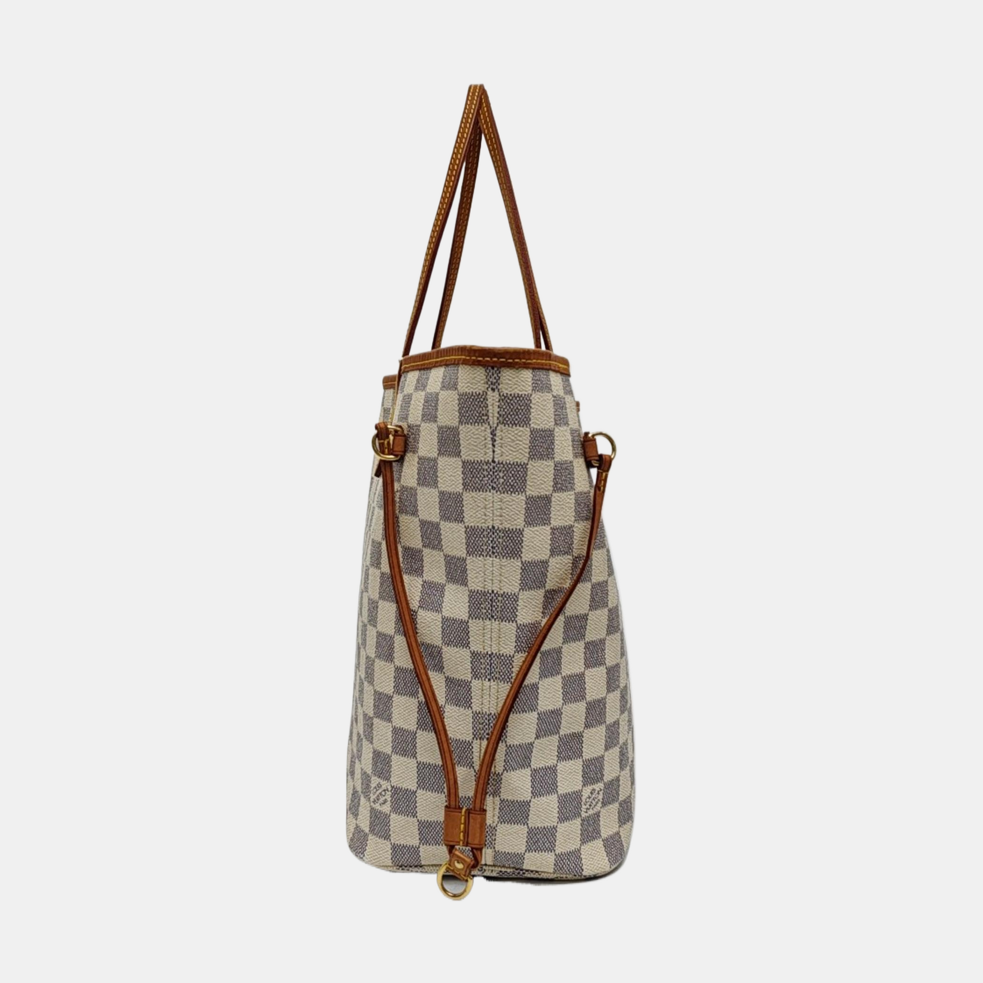 NEVERFULL MM Damier Azur Coated Canvas Beige