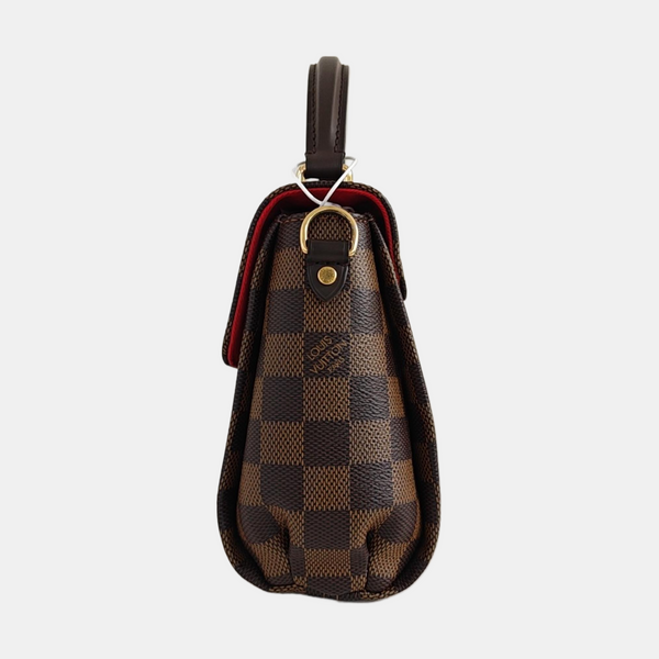 CROISETTE Damier Ebene Coated Canvas Brown