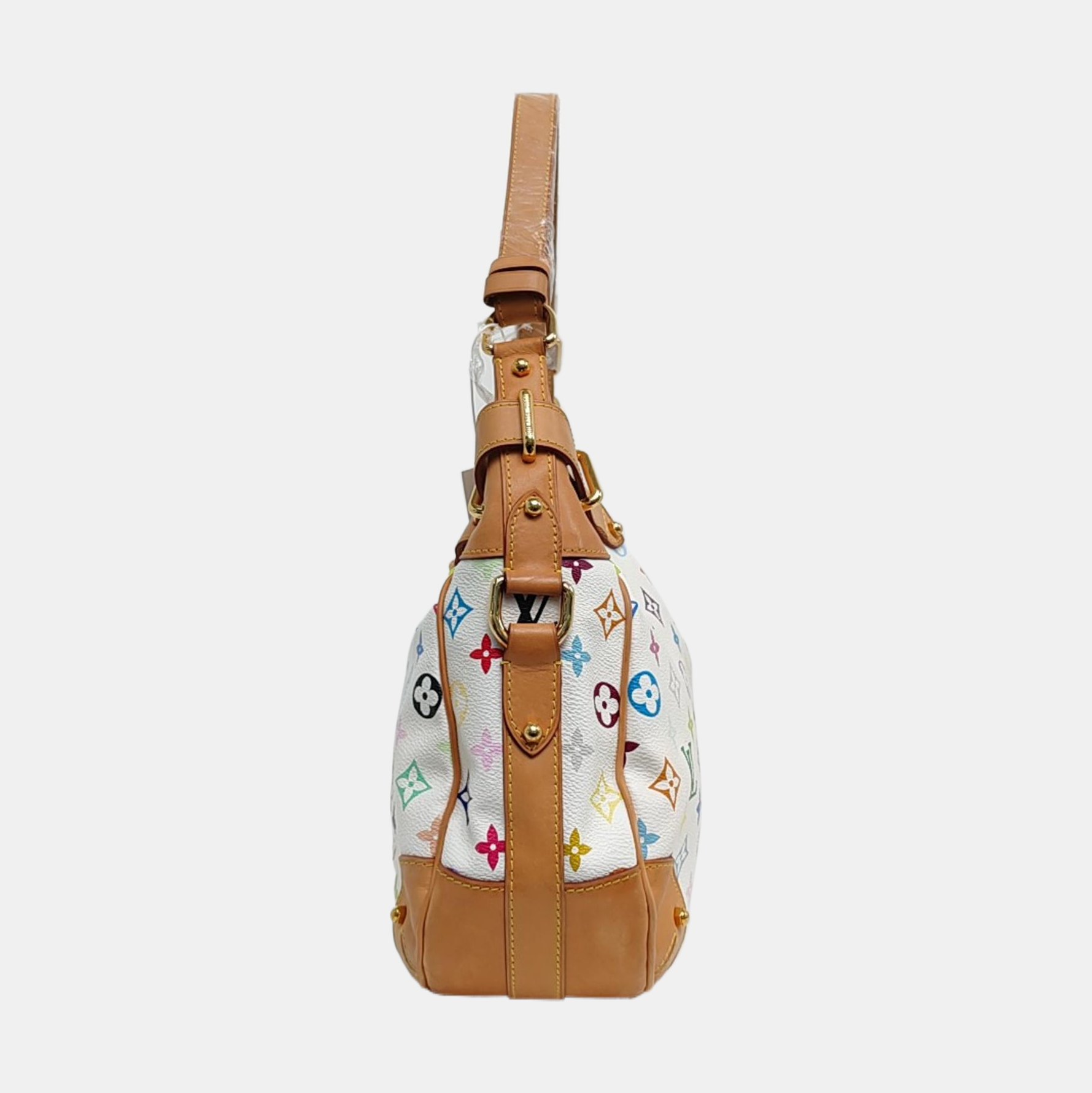 GRETA Monogram Coated Canvas White
