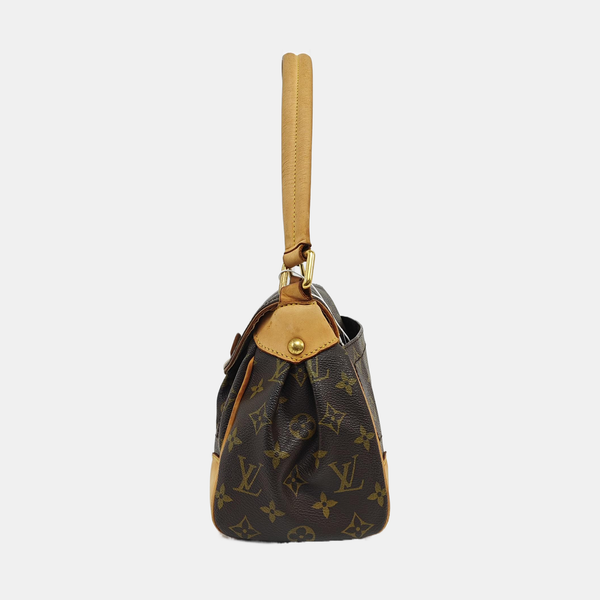 BEVERLY MM Monogram Coated Canvas Brown