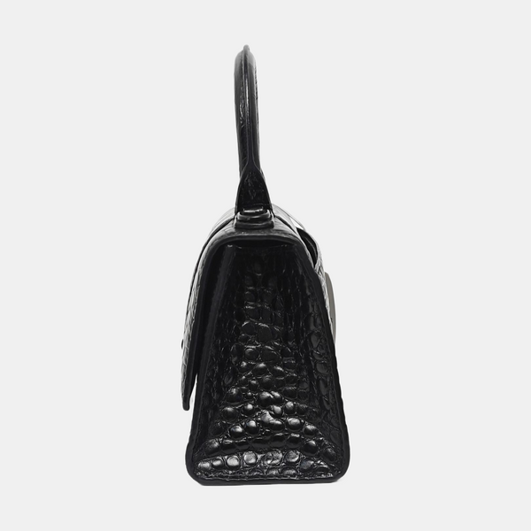 Hourglass Small Calfskin Black