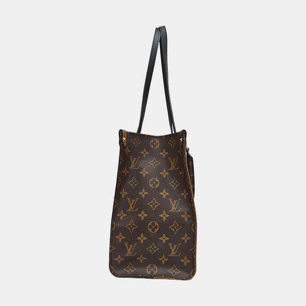 ONTHEGO MM Monogram Coated Canvas Brown