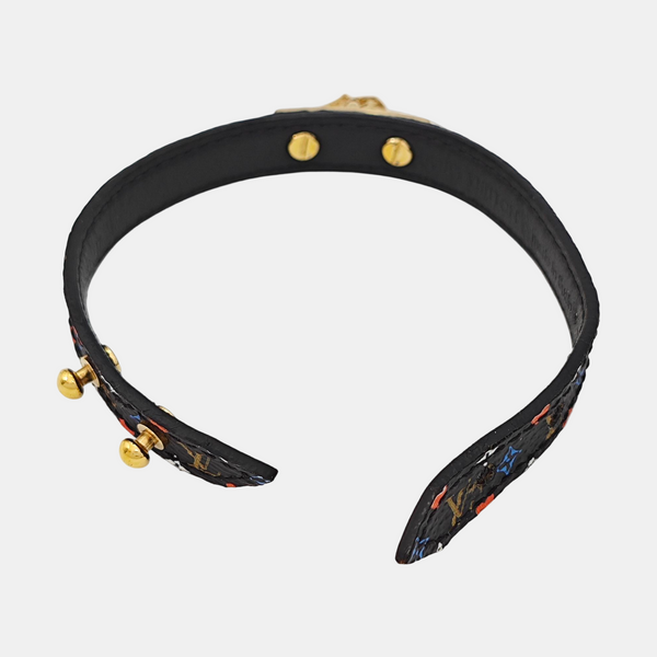 Coated Canvas Black Bangle