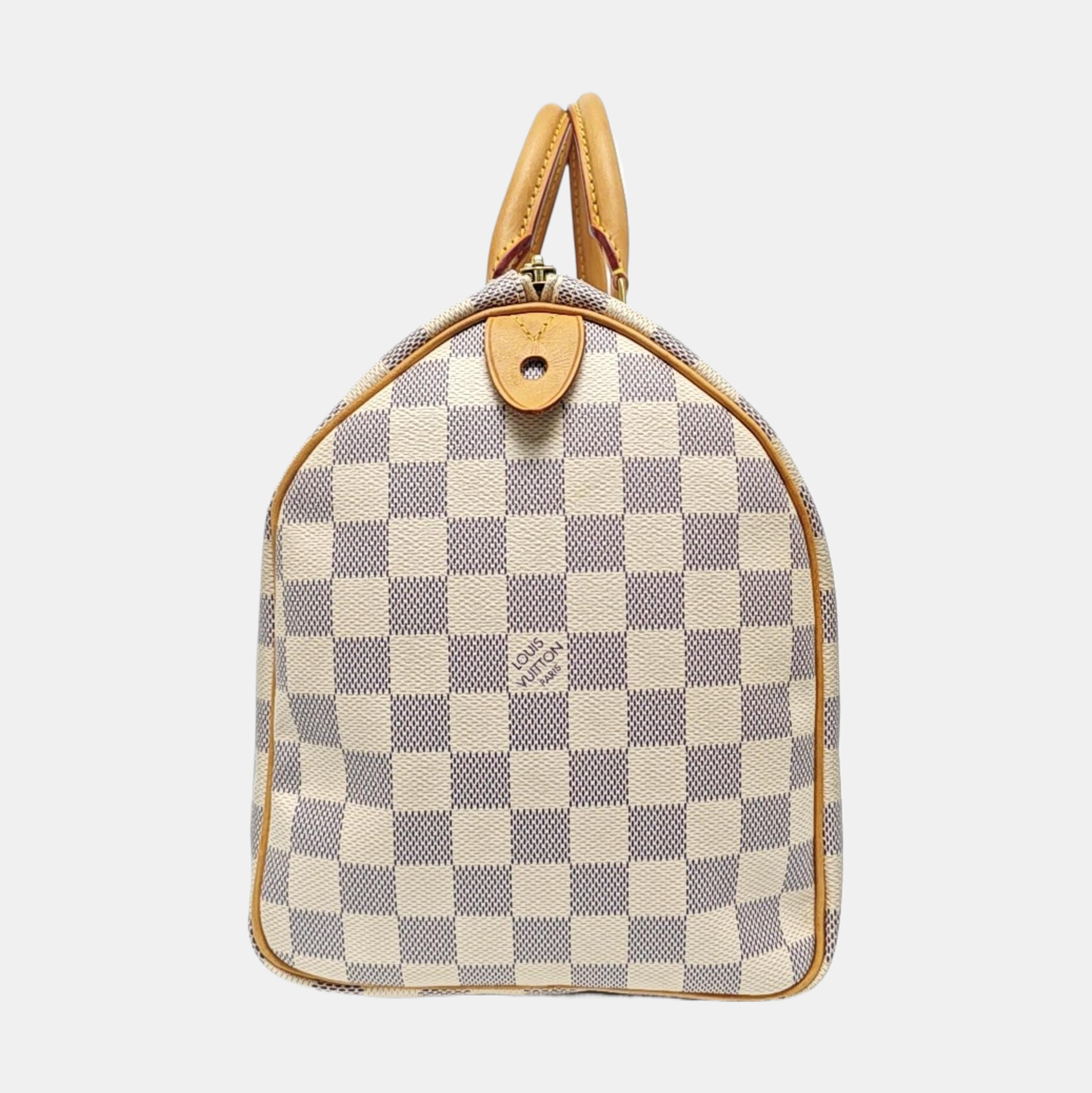SPEEDY 30 Damier Azur Coated Canvas White