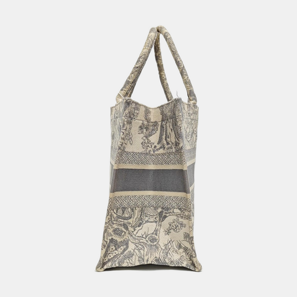Book Tote Medium Canvas Gray