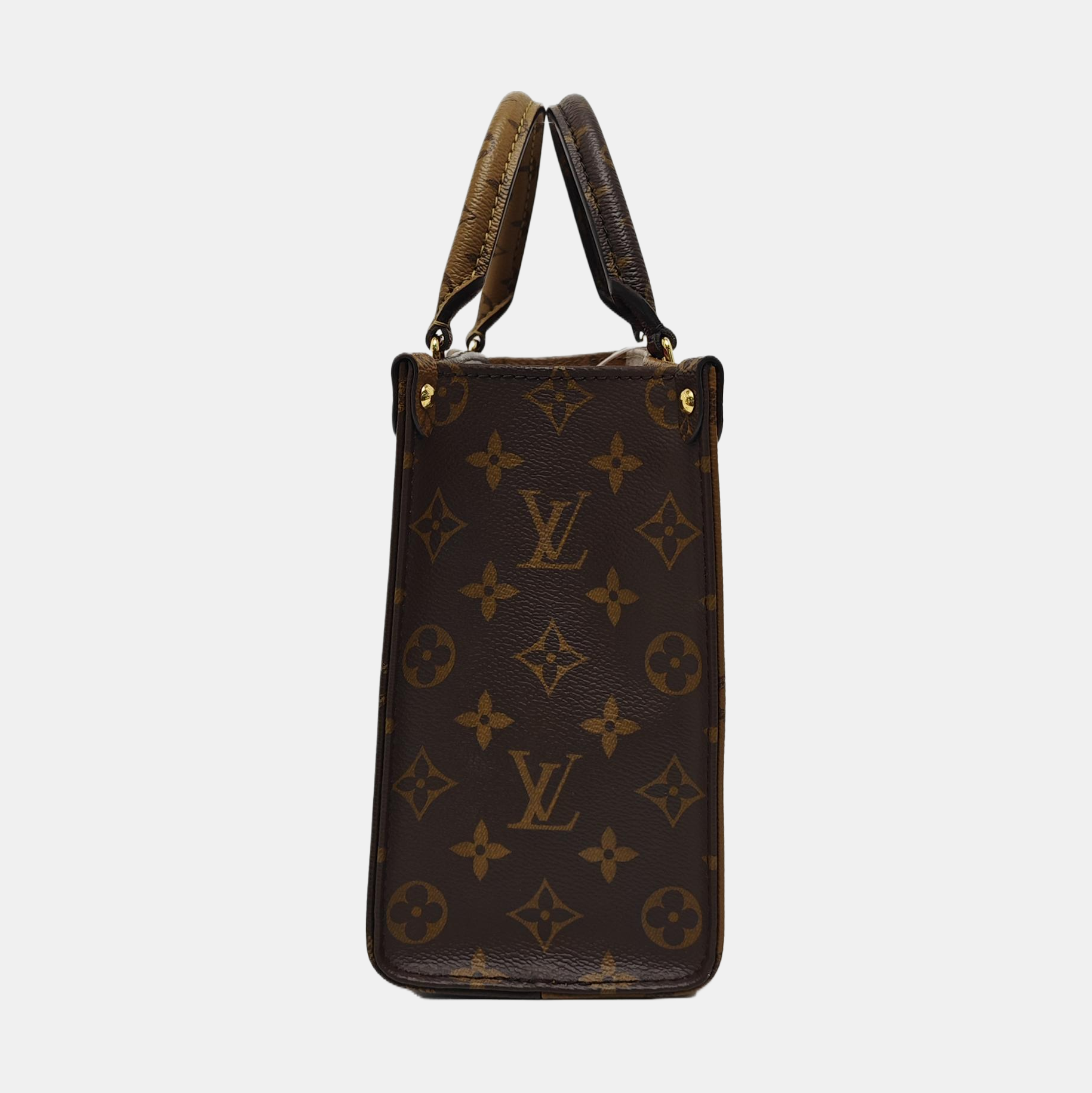 ONTHEGO PM Monogram Coated Canvas Brown
