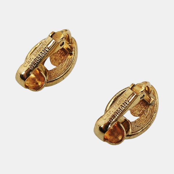 Metal Gold Clip On Earrings