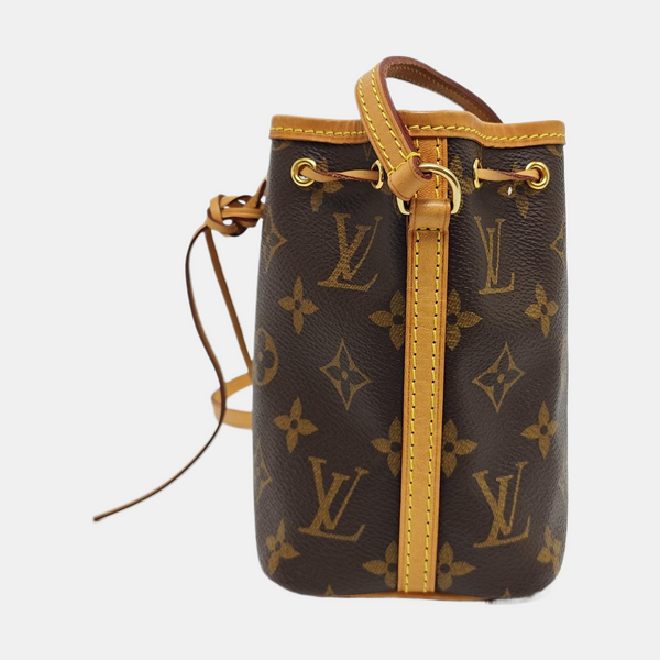 NÉONOÉ Nano Monogram Coated Canvas Brown