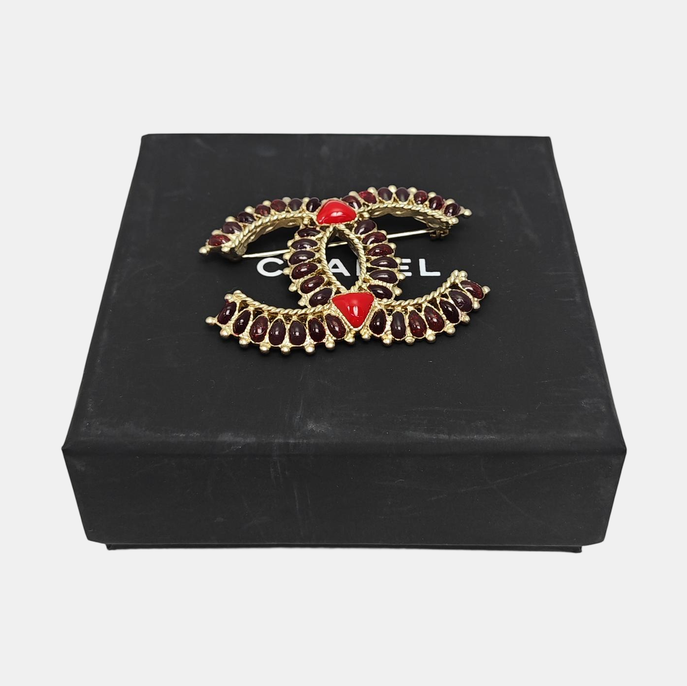 Metal Gold Brooch