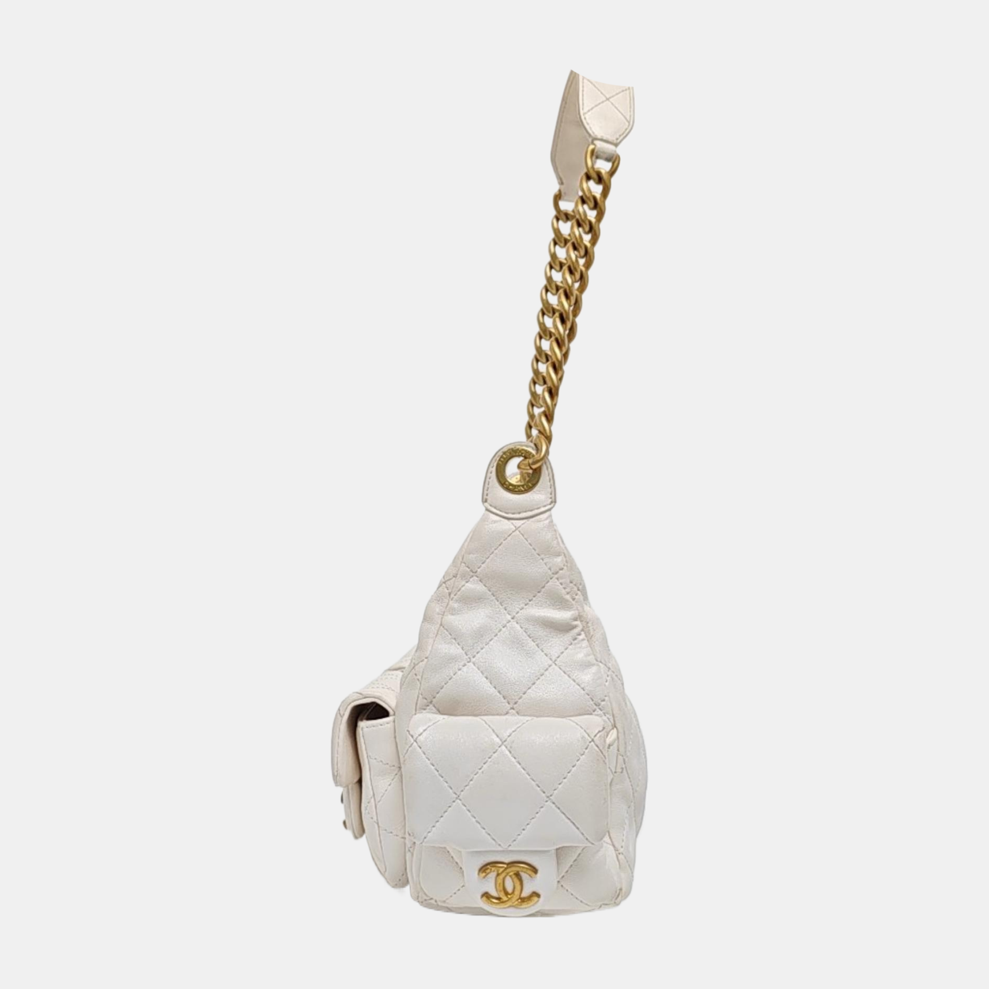 HOBO Quilted Lambskin White