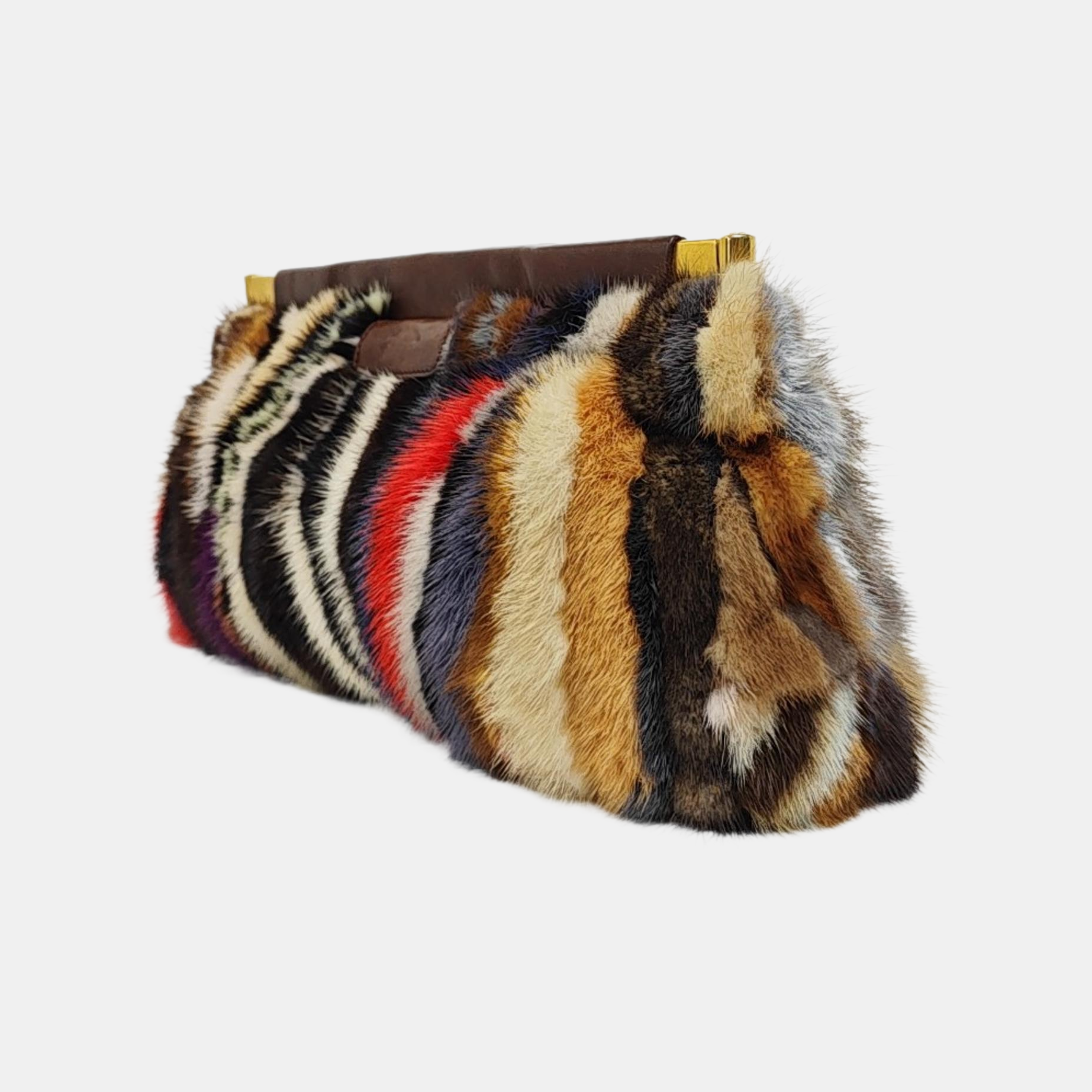 Fur Clutch Multicolor