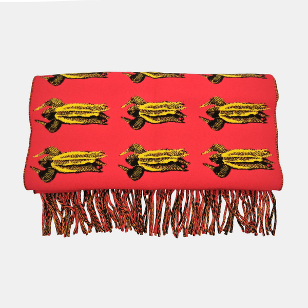 Wool Scarf Red