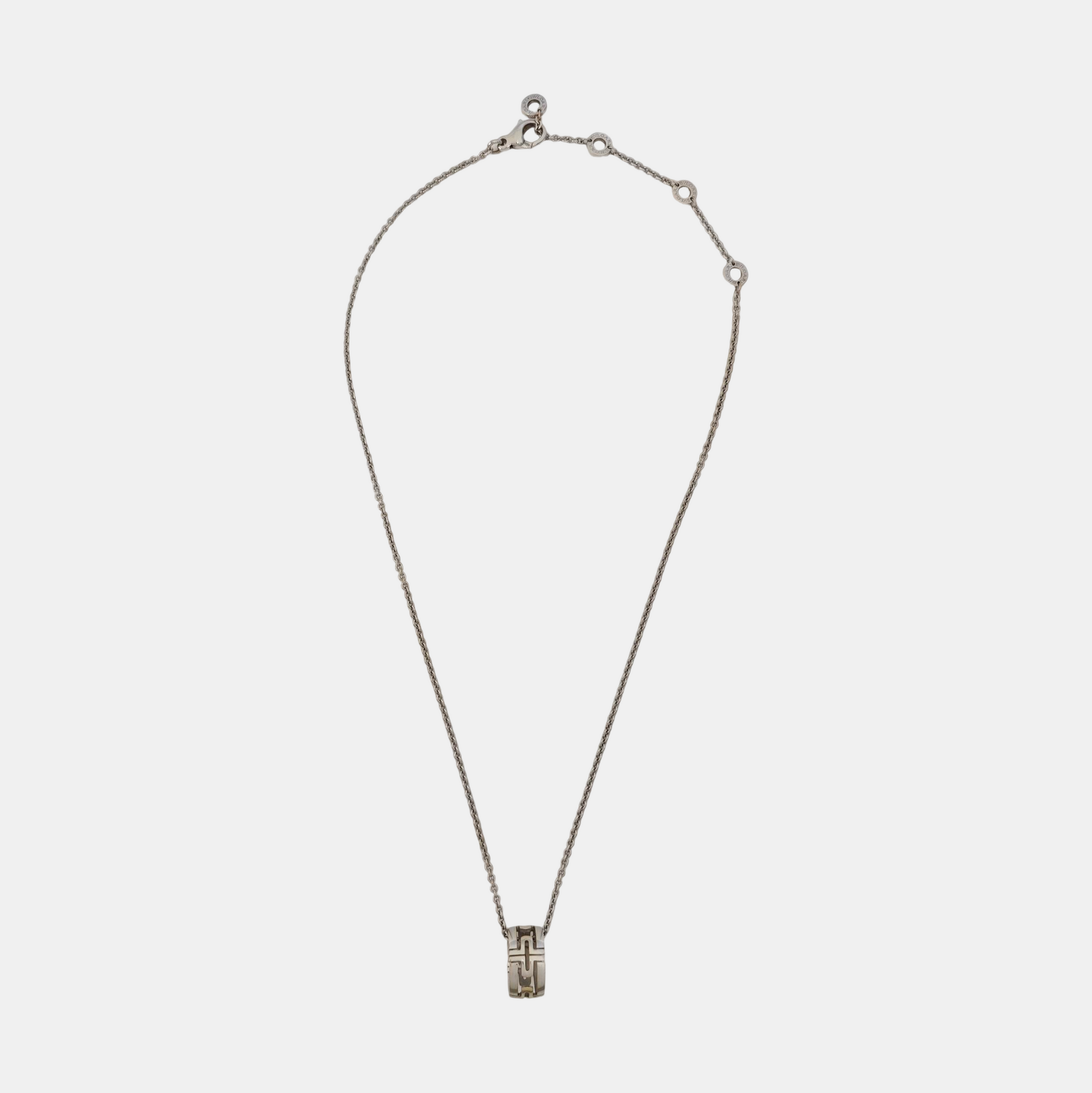 PARENTESI 18k White Gold Silver Necklace