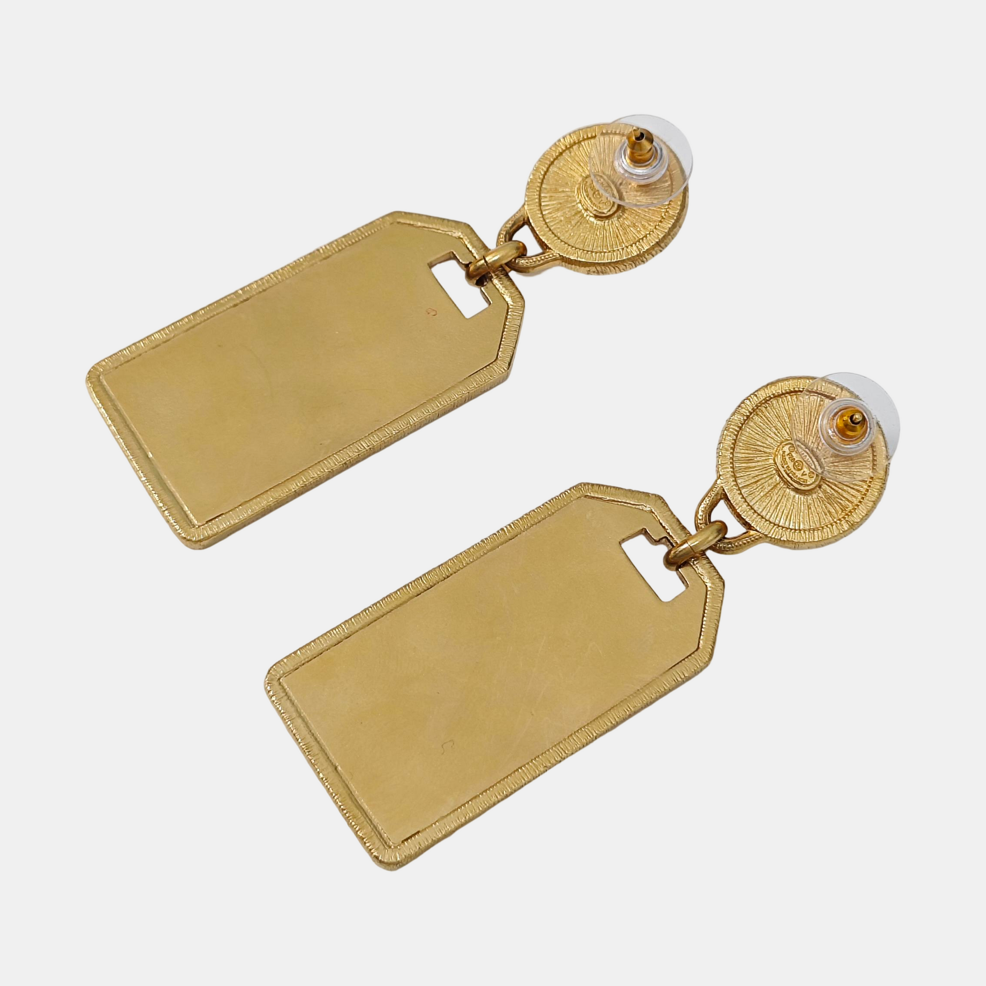 Metal Gold Stud Earrings