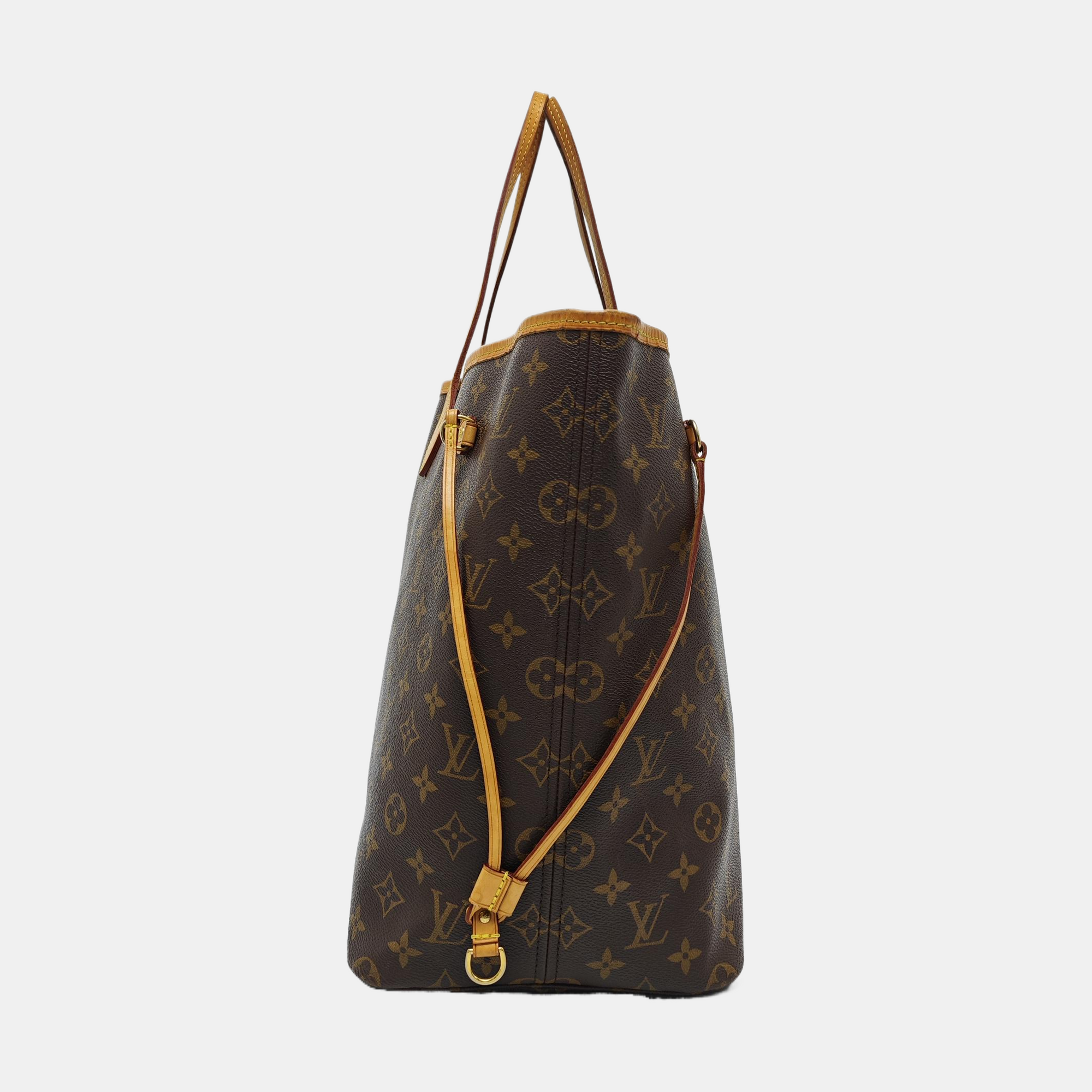 NEVERFULL Lona Revestida Monogram Marrón