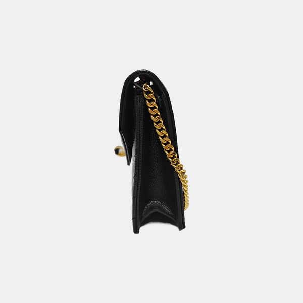 MONOGRAM WOC Chevron Calfskin Black