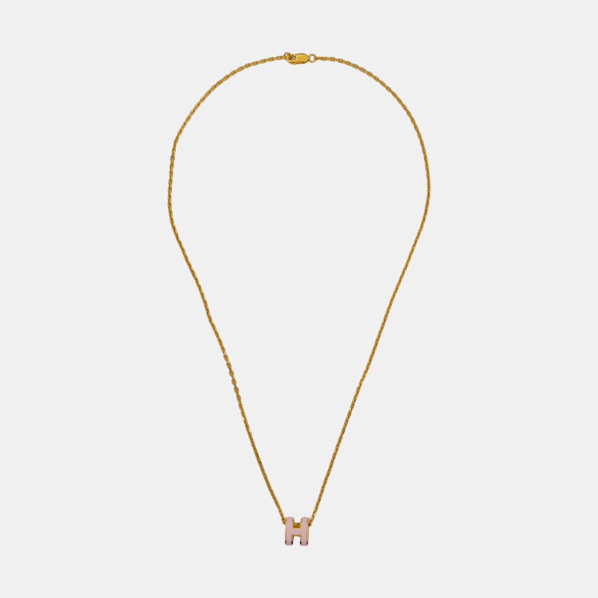 Pop H Metal Gold Necklace