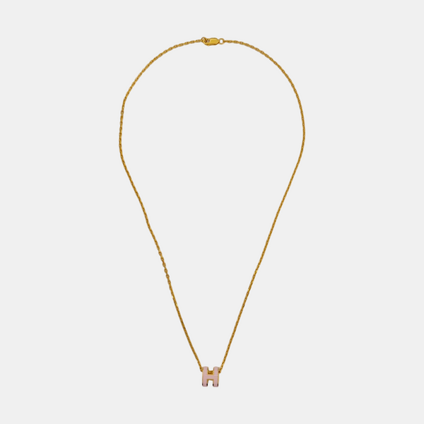 Pop H Metal Gold Necklace