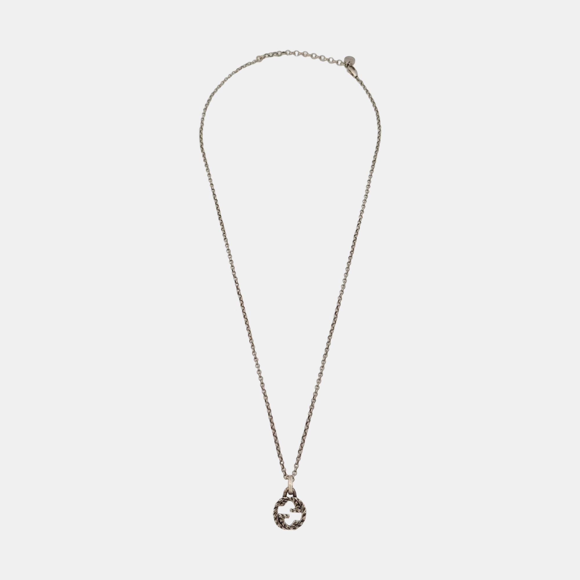 Interlocking G 925 Sterling Silver Necklace