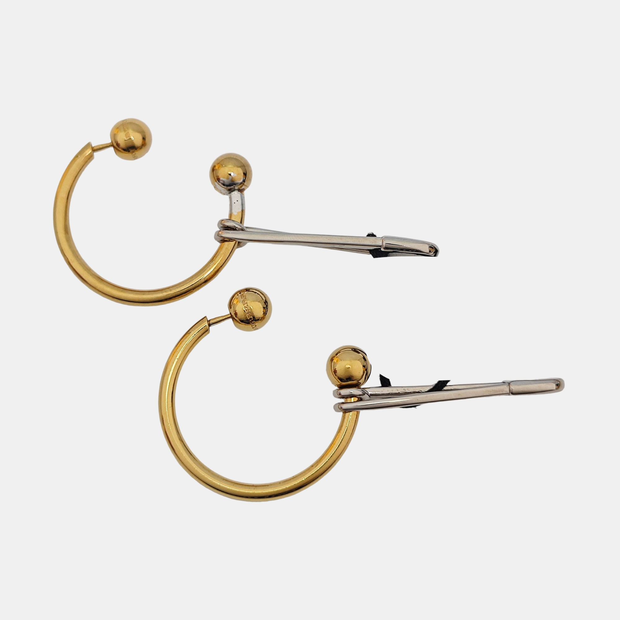 Metal Gold Stud Earrings