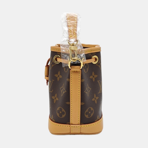 NOÉ Nano Monogram Coated Canvas Brown