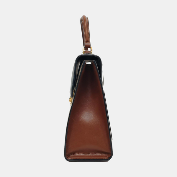 Padlock Medium Monogram Coated Canvas Beige
