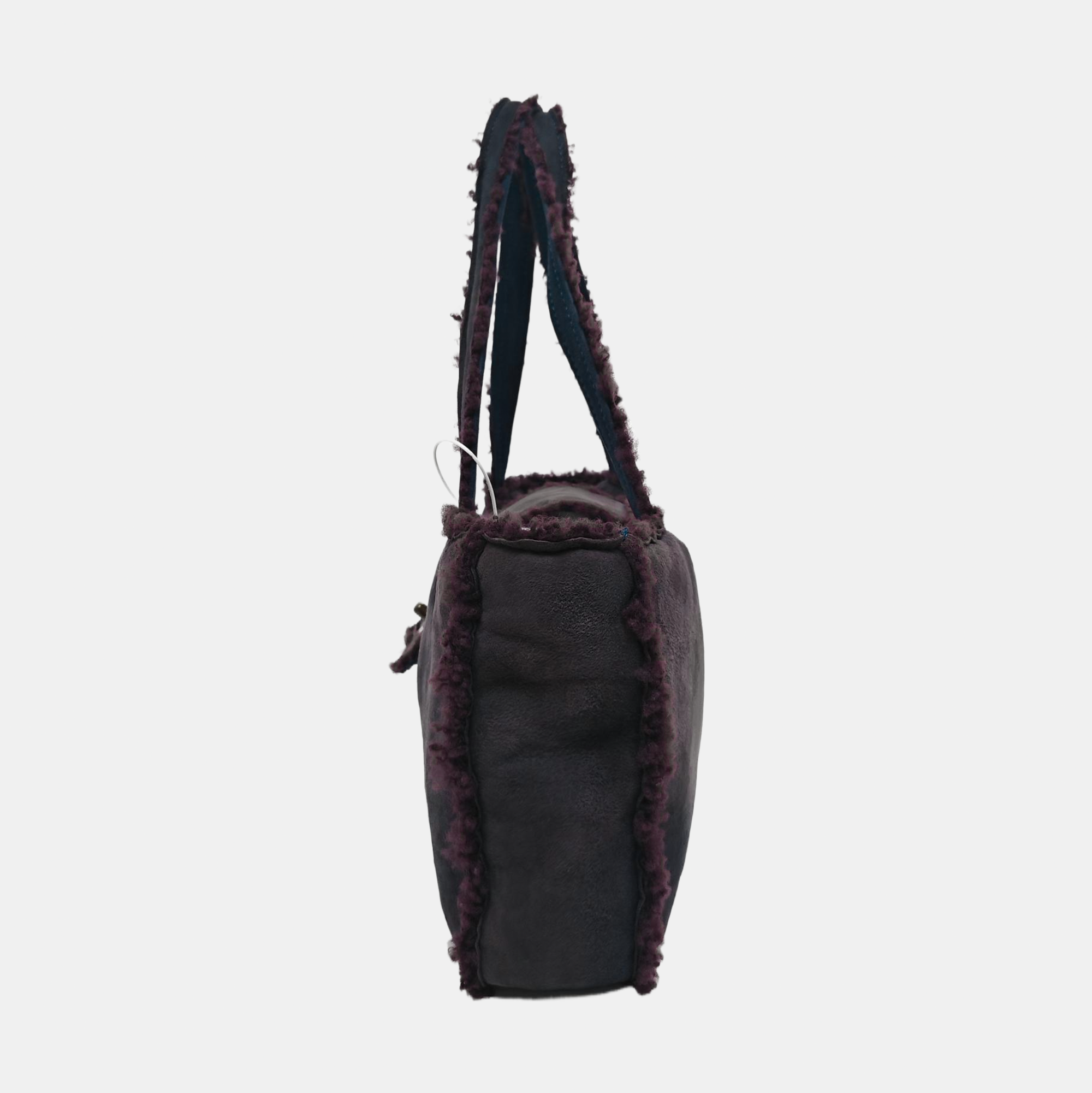 Lambskin Tote Bag Medium Blue