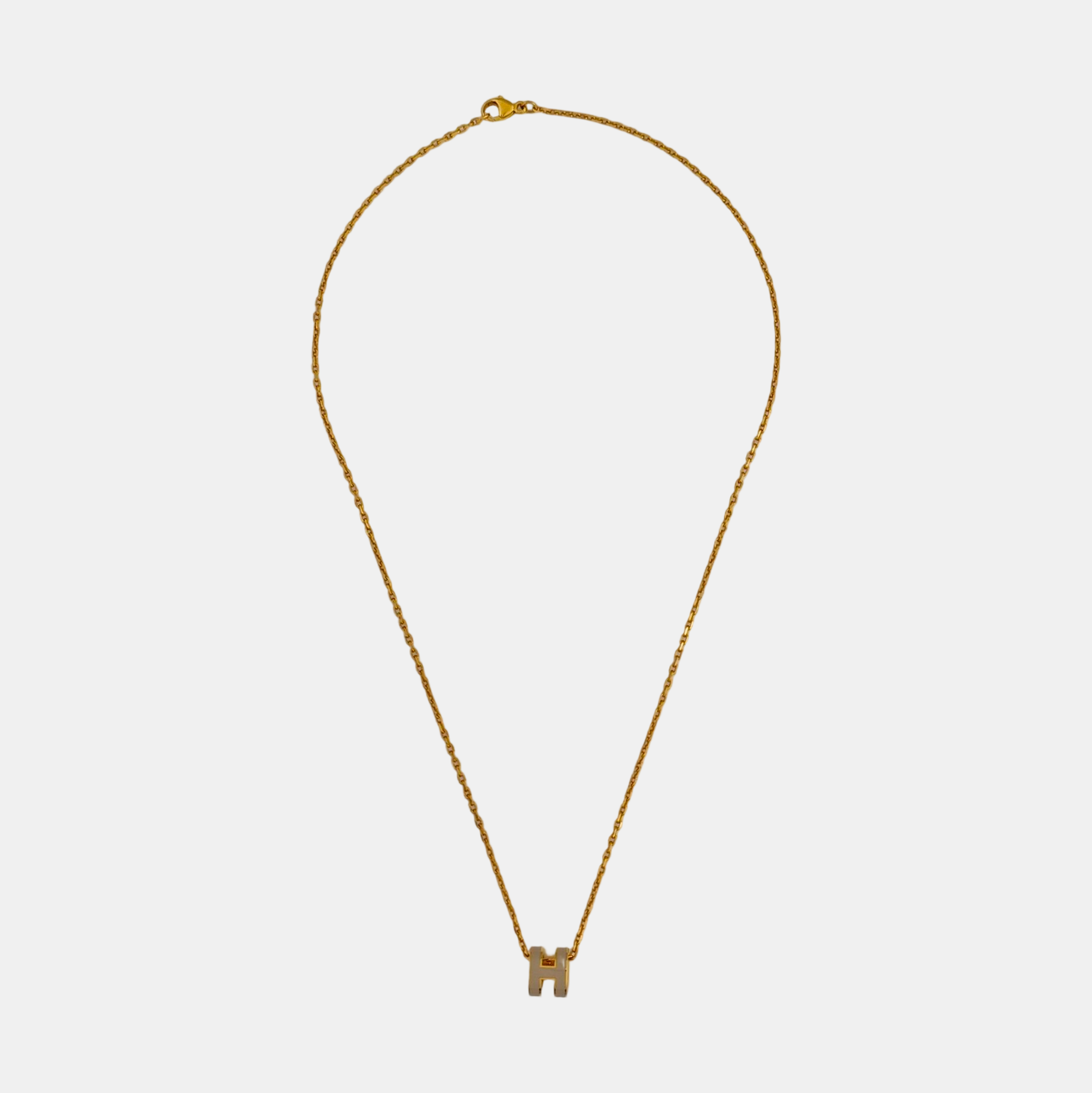 Pop H Metal Gold Necklace