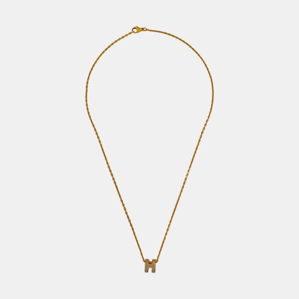 Pop H Metal Gold Necklace