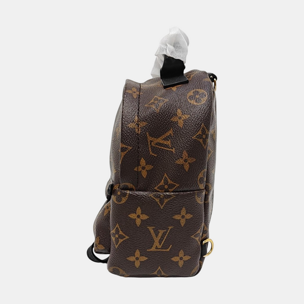 PALM SPRINGS Mini Monogram Coated Canvas Brown