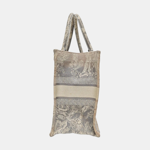 Bolso Tote Mediano Lona Gris