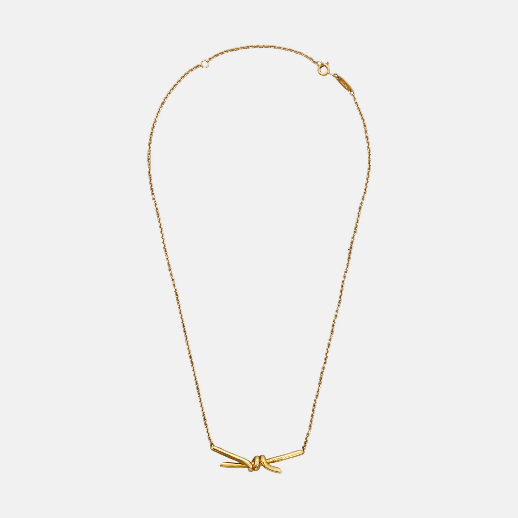 Tiffany Knot 18k Gold Necklace
