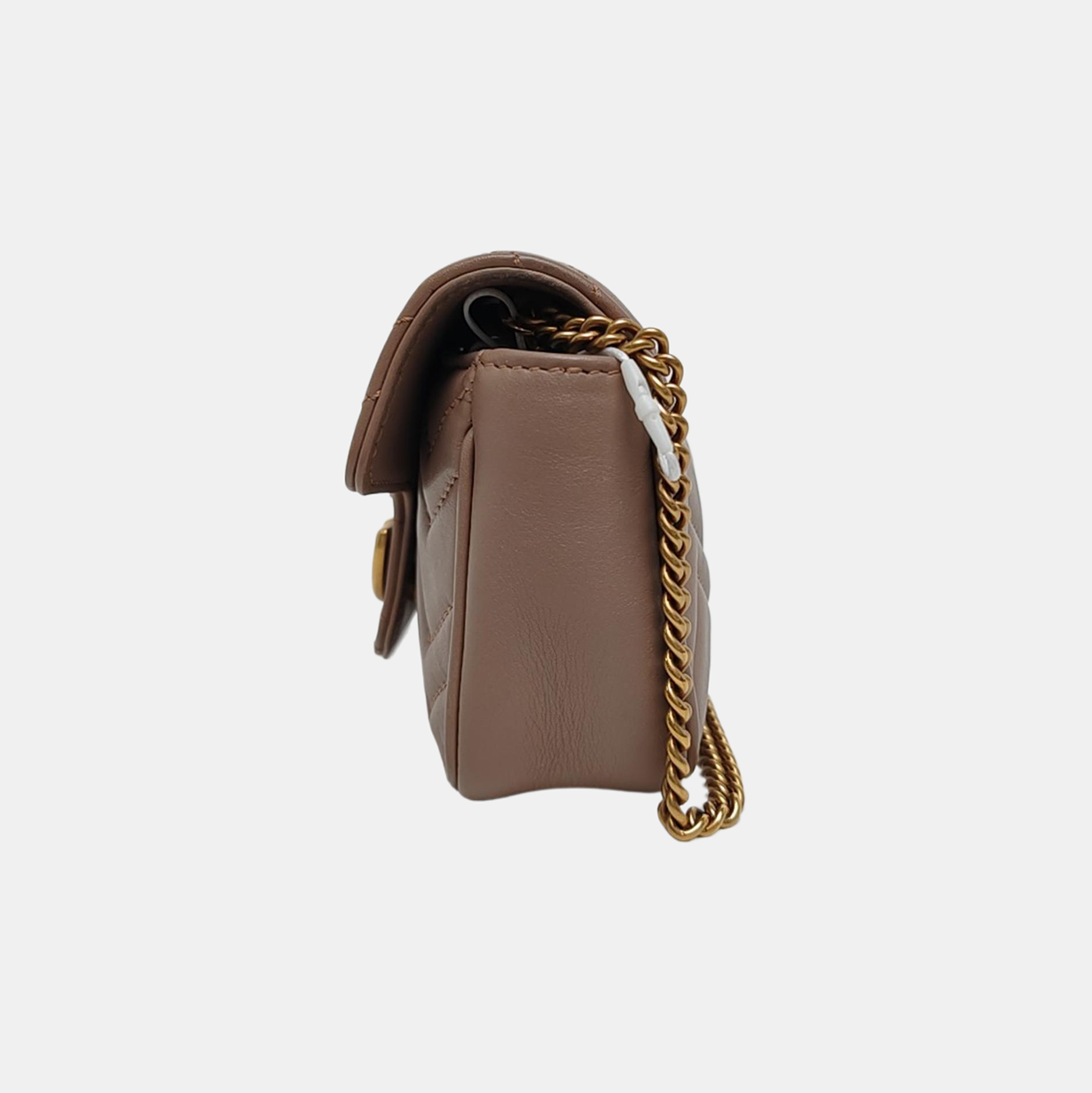 GG Marmont Mini Quilted Calfskin Beige