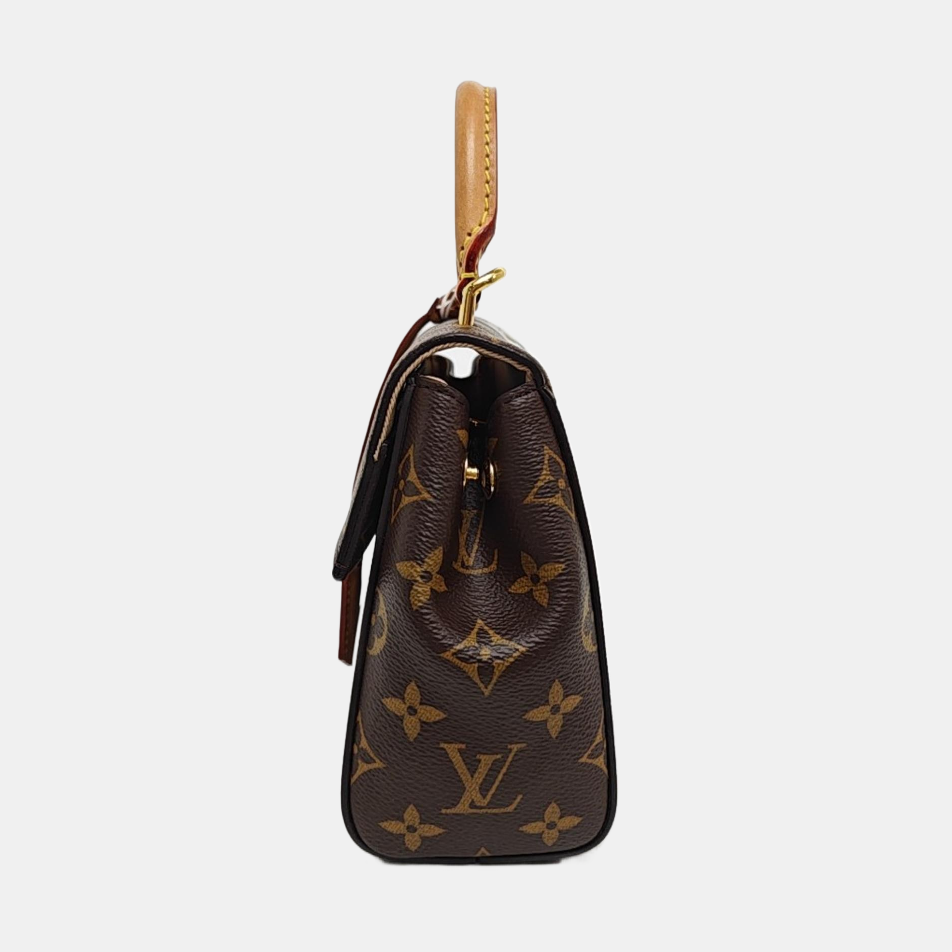 CLUNY PM Monogram Coated Canvas Brown