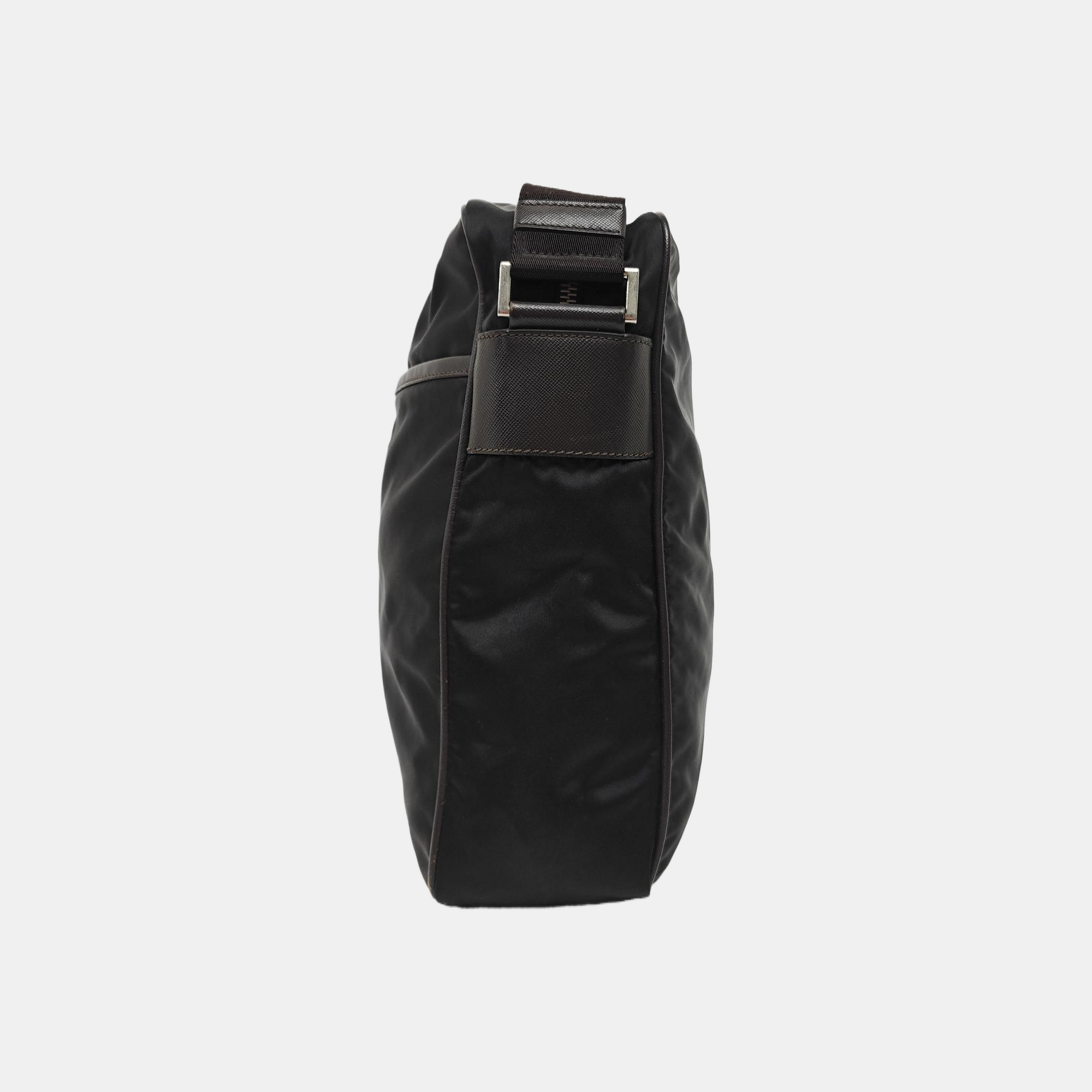 Nylon Shoulder Bag Black