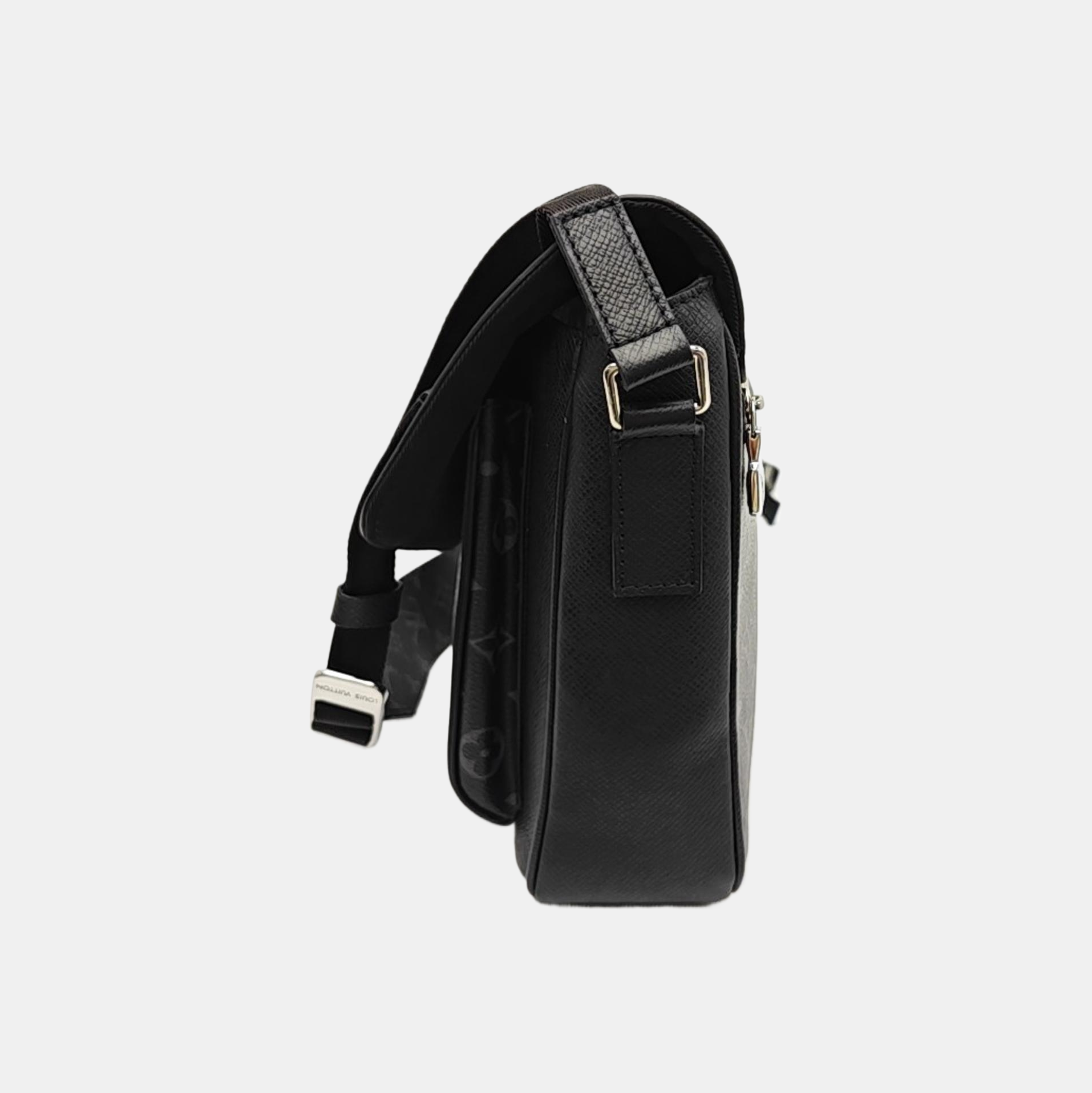 TAIGARAMA Monogram Coated Canvas Black