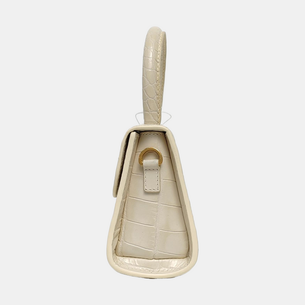 Leather Shoulder Bag Mini White