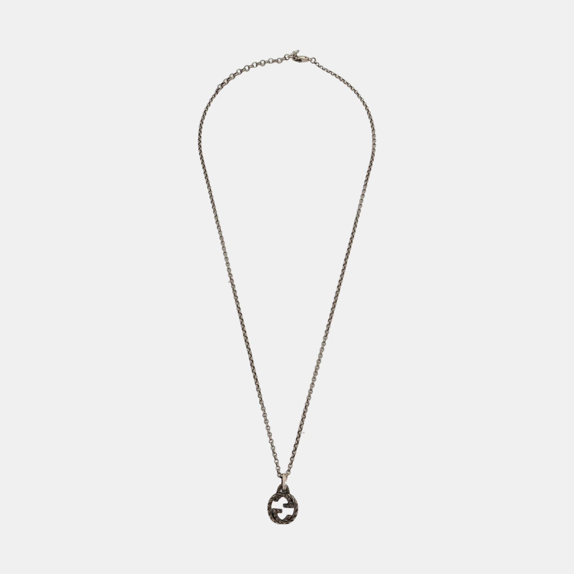 Interlocking G 925 Sterling Silver Necklace
