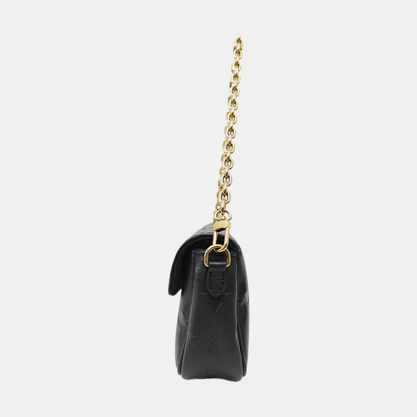 IVY Monogram Calfskin Black