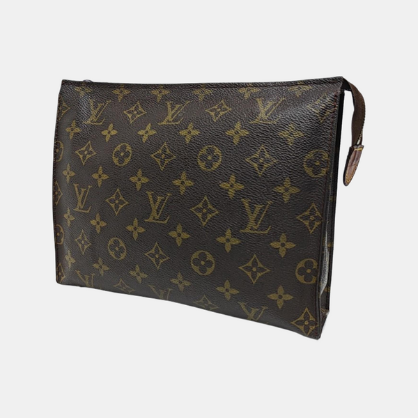 TOILET POCKET 26 Monogram Coated Canvas Brown