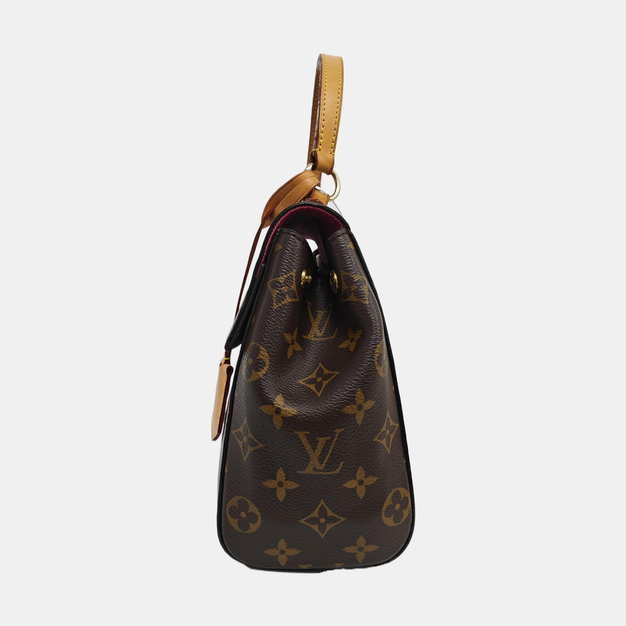 CLUNY PM Monogram Coated Canvas Brown