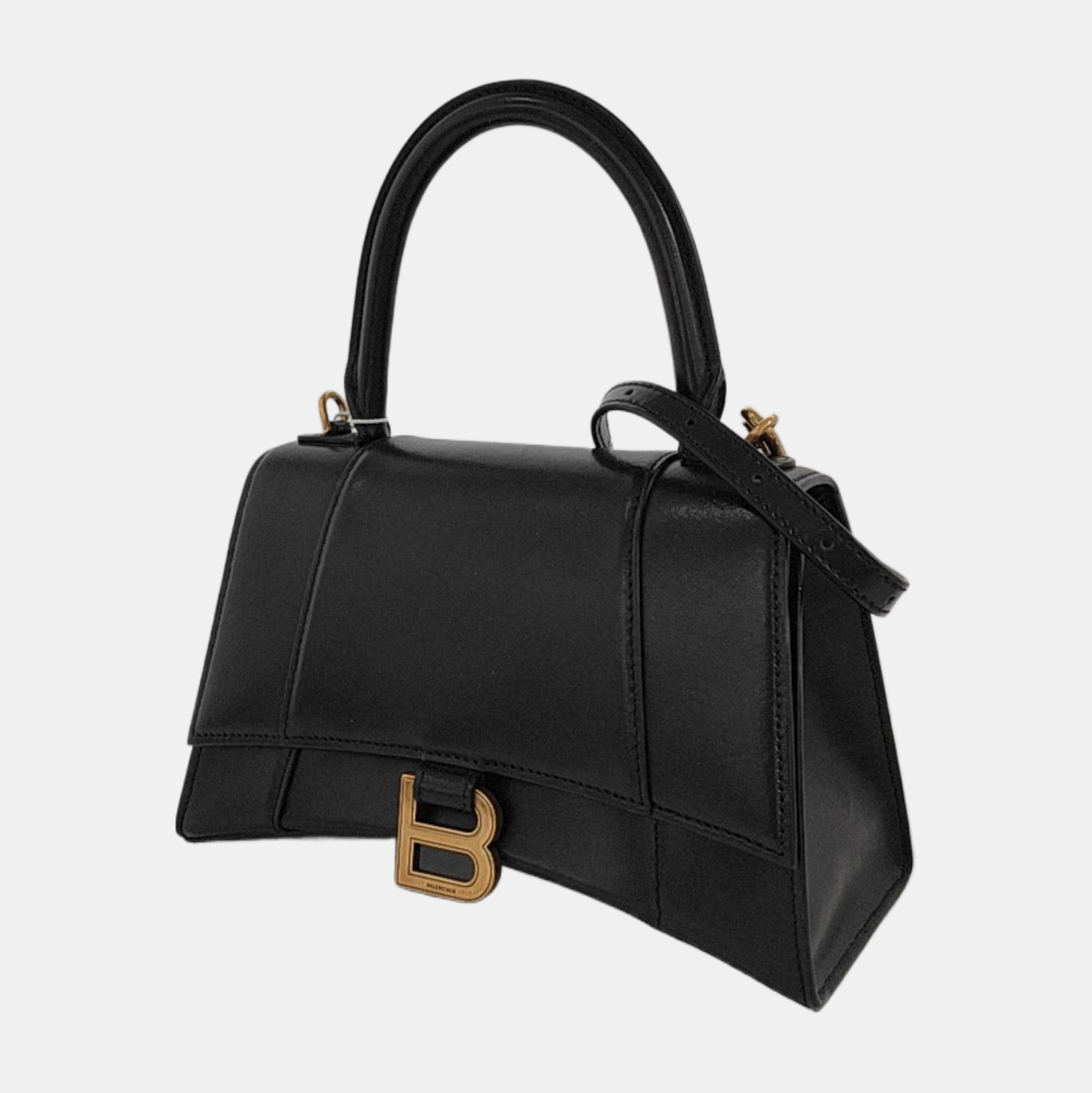Hourglass S Calfskin Black